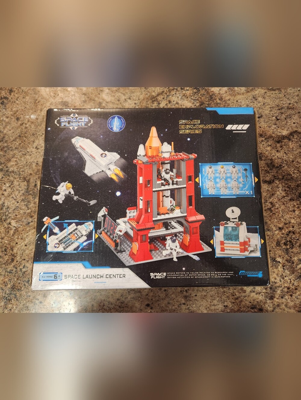 Space Launch Center Building Set - Red Space Exploration Playset